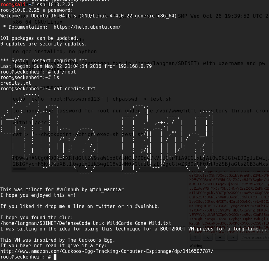 root access and message from author